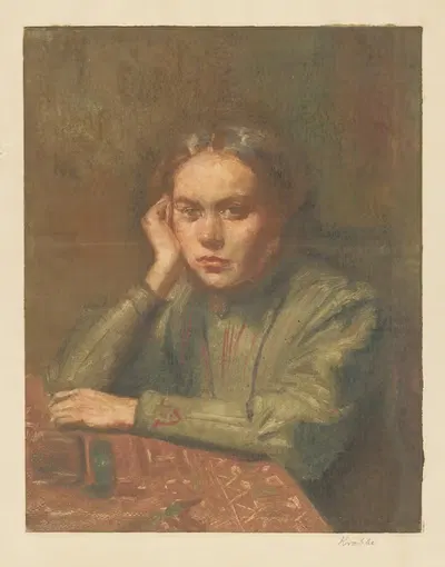 Портрет женщины by Генрих М. Краббе, 1878 - 1931 — digital art print download