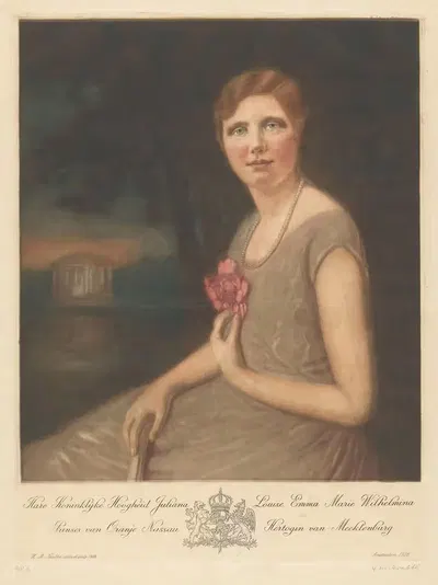 Портрет принцессы Юлианы by Генрих М. Краббе, 1928 — digital art print download