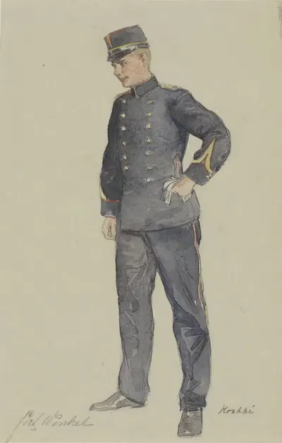 Становящийся сержант by Генрих М. Краббе, 1878 - 1931 — digital art print download
