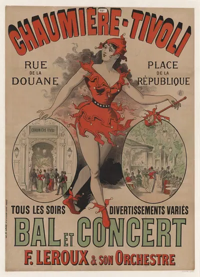 Chaumière Tivoli, rue de la douane, place de la République by Imp. H. Laas, 1880 — digital art print download