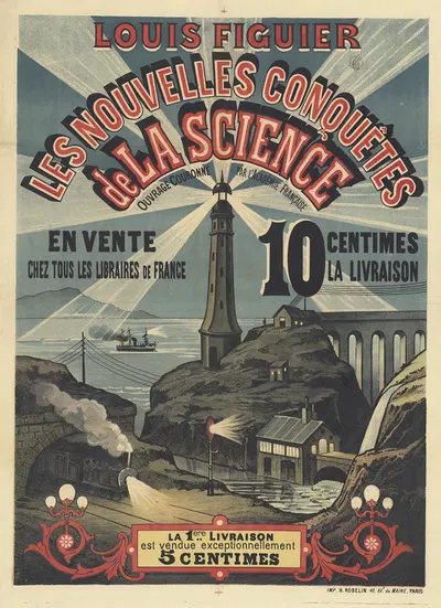 Louis Figuier, les Nouvelles conquêtes de la science by Imp. H. Robelin, 1880-1885 — digital art print download