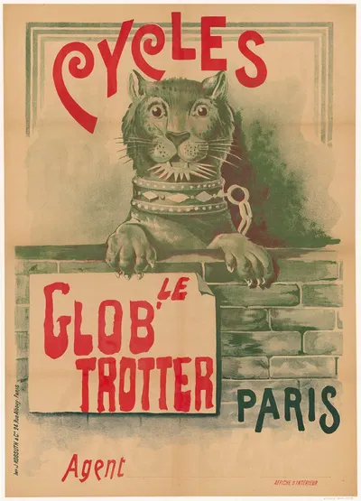 Cycles le Glob'Trotter, Paris by Imp. Kossuth & Cie, 1895 — digital art print download