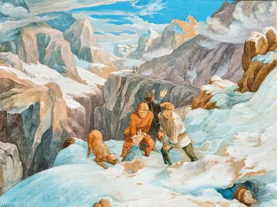 Сцена на Святом Готтарде by Иероним Гесс, 1826 — digital art print download