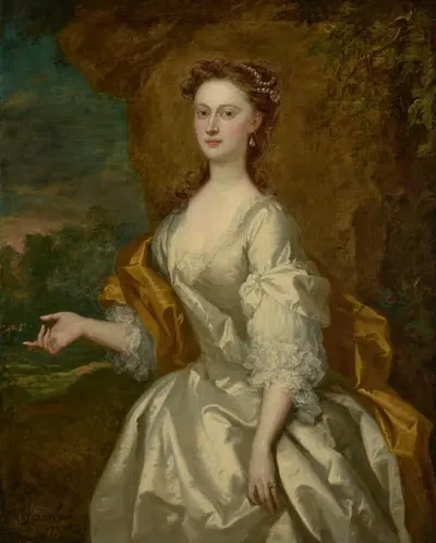 Портрет мисс Дороти Лонг (1703-1758) by Джон Вандербанк, 1703-1758 — digital art print download