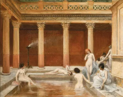 Римские бани by Луи Иерле, 1891 — digital art print download