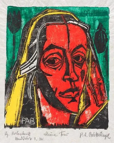 Ханна (Моя жена) by Петер Август Бёкстигель, 1920 — digital art print download