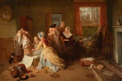 Going to school by Thomas Webster, 1842 — digital art print download