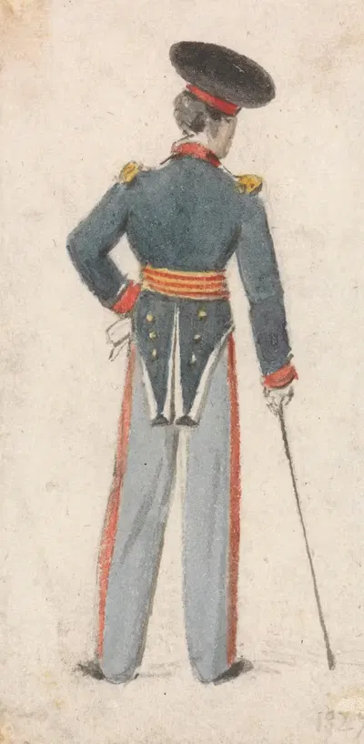 Back View of a Soldier by Edmund Thomas Parris — digital art print download