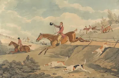 Лисья охота: полный крик by Эдвин Купер, 1816 — digital art print download