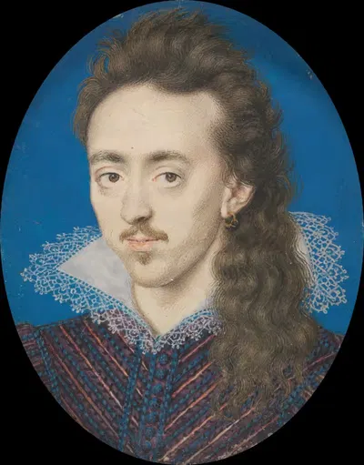 Dudley North, third Baron North (1581-1666) by Isaac Oliver, 1581-1666 — digital art print download