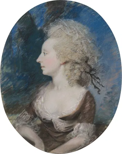Portrait of Mrs. Fitzherbert, Wife of George IV by James Sharples — digital art print download