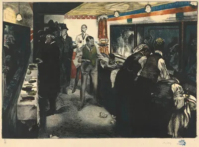 A Lavatory by John Copley, 1909 — digital art print download