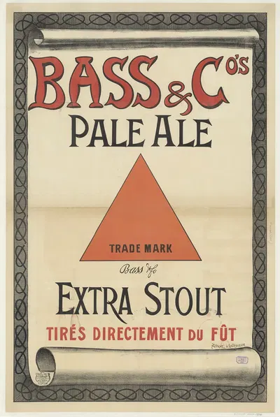Bass & Cos. Pale Ale, Extra Stout. Tirés directement du fût by Имп. Поль Дюпон, 1904 — digital art print download