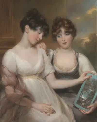 Портрет Анны и Марии Рассел by Джон Рассел, 1804 — digital art print download