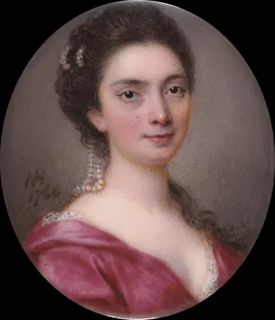 Портрет дамы by Натаниэль Хоун, 1766 — digital art print download