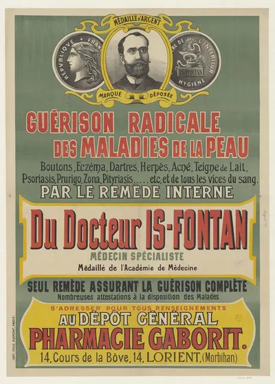 Guérison radicale des maladies de la peau by Имп. Поль Дюпон, 1904 — digital art print download