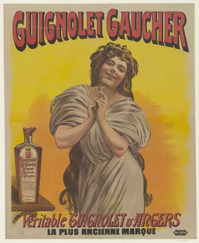 Guignolet Gaucher. Véritable Guignolet d'Angers, la plus ancienne marque by Имп. Поль Дюпон, 1900 — digital art print…