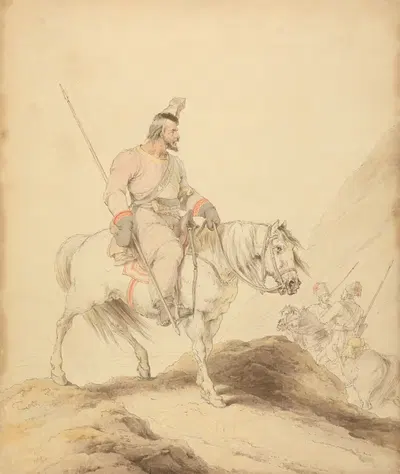 Уралец-козак by Сэр Роберт Керр Портер, 1810 — digital art print download