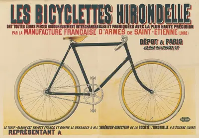 Les Bicyclettes Hirondelle by Имп. Поль Дюпон, 1899 — digital art print download