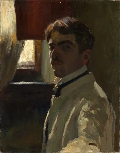 Self-portrait by Alexander Kanoldt — digital art print download
