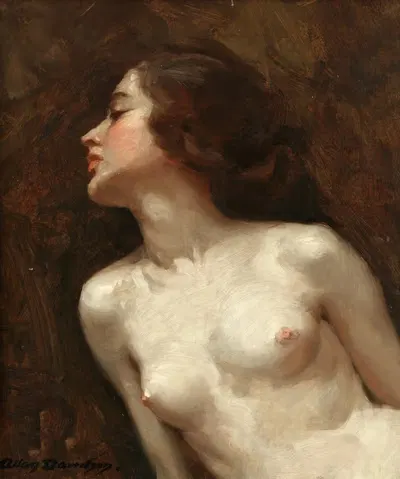 Model posing by Allan Douglas Davidson — digital art print download