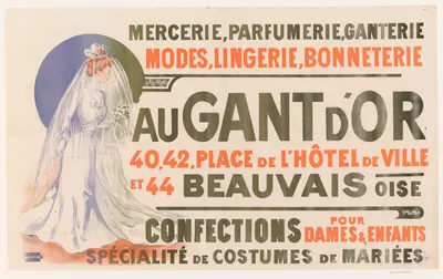 Mercerie, parfumerie, ganterie, modes, lingerie, bonneterie by Имп. Поль Дюпон, 1900 — digital art print download