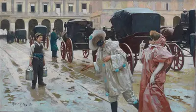 Карнавалы, Пьяцца делла Скала, Милан by Арнальдо Феррагутти — digital art print download