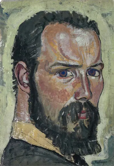Автопортрет by Август Баббергер, 1911 — digital art print download