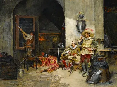 У оружейника by Доминго Муньос и Куэста, 1883 — digital art print download