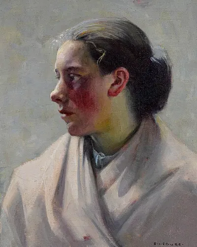 Portrait of a young woman by Eanger Irving Couse — digital art print download