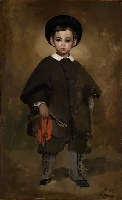 Portrait of a child by Édouard Manet, 1862 — digital art print download