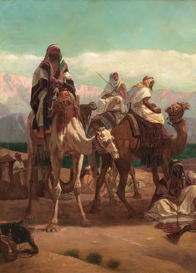 Арабский лагерь by Фредерик Гудолл, 1896 — digital art print download