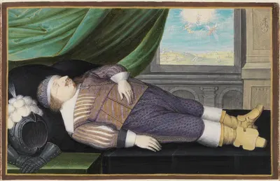 Филипп Людвиг фон Раппольдштейн на смертном одре by Фридрих Брендель, 1637 — digital art print download