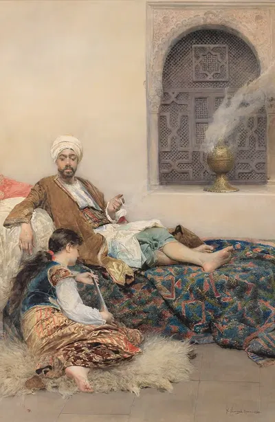 The favourite by Gustavo Simoni, 1888 — digital art print download