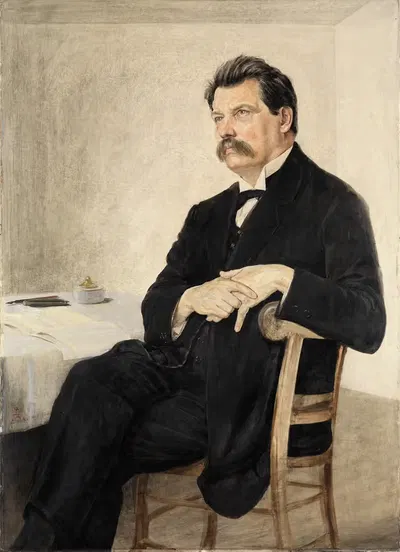Портрет Альберта Швейцера by Ганс Адольф Бюлер, 1928 — digital art print download