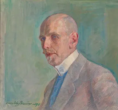 Portrait of Emil Hasselblatt by Harald Brun, 1911 — digital art print download