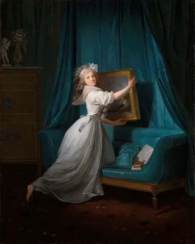 Mademoiselle Rosalie Duthé by Henri-Pierre Danloux, 1792 — digital art print download