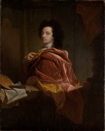 Self-portrait by Hyacinthe Rigaud, 1697 — digital art print download
