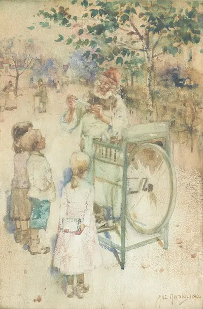 Ножевой точильщик by Джеймс Уоттерстон Хералд, 1890 — digital art print download