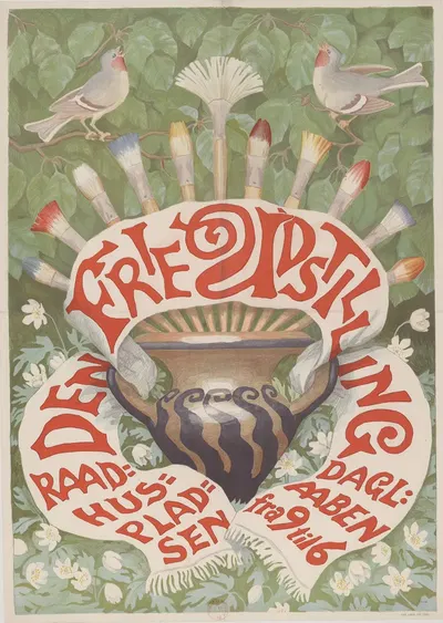 Den Frie Udstilling by Хр. Дж. Като, 1895-1900 — digital art print download