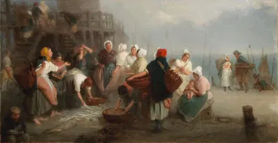 Рыбный рынок – делайте вашу ставку by Джон Морган — digital art print download