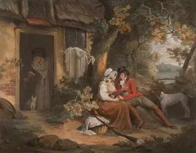 Enamour'd Sportsman by John Raphael Smith, 1801 — digital art print download