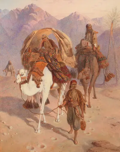 Закат в долине Синая by Джозеф Остин Бенуэлл — digital art print download