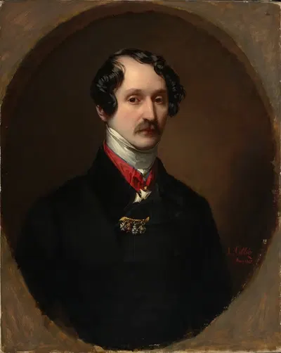 Портрет Фердинанда Аллесины, барона фон Швейцера by Луи Коблиц, 1845 — digital art print download