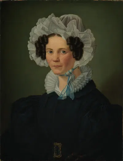Портрет женщины Жозефины Бёль, урождённой Коблиц by Луи Коблиц, 1834 — digital art print download