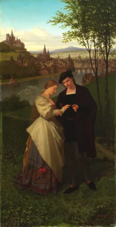 Минне by Людвиг Кахель, 1858 — digital art print download