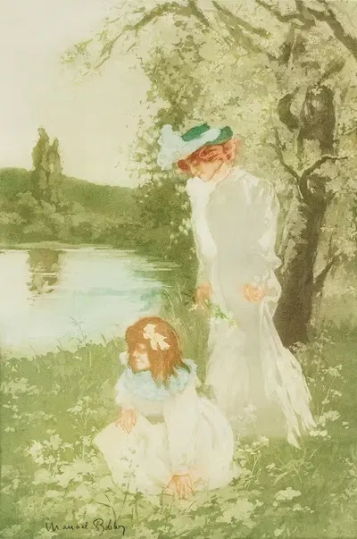 Апрель by Мануэль Роббе, c. 1906 — digital art print download