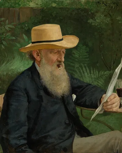 Портрет отца художника by Пауль фон Равенштейн, 1887 — digital art print download