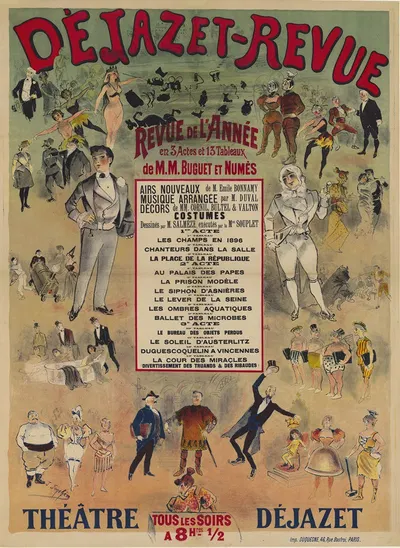 Dejazet-Revue, revue de l'année. Théatre Déjazet by Ж. Жоншер, 1880-1890 — digital art print download
