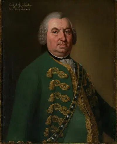 Портрет отца художника by Филипп Генрих Кислинг, 1758 — digital art print download